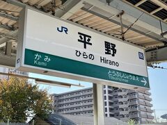 帰りはＪＲ関西線平野駅から帰ります。昼食は天王寺で頂くことにします