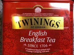   大好きな紅茶。TWININGS　English Breakfast Tea
カルディで見かけると買います。以前ネットで爆買いしたこともあります。うちの近くのカルディはなくなりました・・・