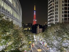 『六本木ヒルズ』のクリスマスイルミネーションの写真。

東京タワーのライトアップです。
今夜はいつもと違います。
東京タワーの公式ウェブサイトで調べてみたら、LAエンゼルス
大谷翔平選手の背番号に合わせて、17:17から東京タワーの
ライトアップがスタートしたようです。
大谷翔平選手がMVP（米大リーグの今季最優秀選手）に選出された
お祝いのスペシャルライトアップでした。

よく見るとエンゼルスカラーの赤色のライトアップです。
ニュース番組で大谷翔平選手がMVPを受賞した瞬間を
リアルタイムで観ていました。
おめでとうございます☆☆☆