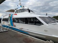 宮島から広島市内までは高速船で向かいます。行きと同じくフェリーと電車でもよかったのですが、少し路面電車にも乗りたかったのでこのルートで向かいます。