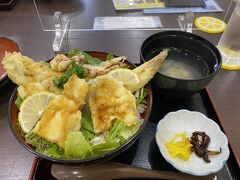 しまなみロマンと言う所でお昼にしました
タコ三昧丼とレモン丼の魚版にしました
