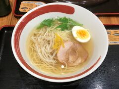 安富熟成ゆず塩ラーメンで夕食。