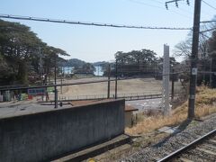 松島海岸駅から見た旧マリンピア松島水族館の跡地。見慣れた景色が段々と無くなっていきます。