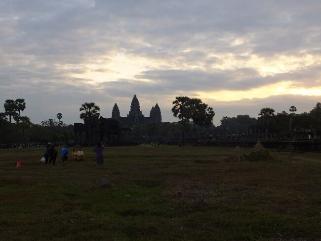 西塔門辺りから引いてみた方が全体が見渡せる。<br />池に映る姿はないが、朝日でシルエットが浮かび上がる。