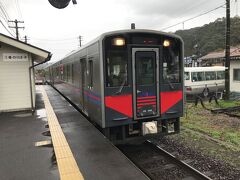 温泉津駅。
米子行き普通列車に乗車。
出雲市駅に向かう。