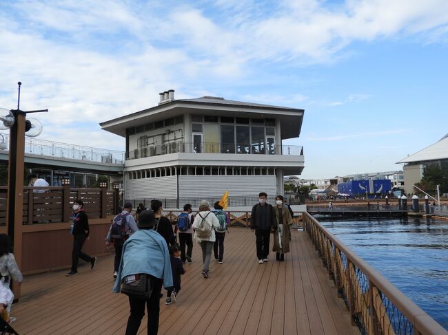 “うみファ－ム”のボードウオーク。<br /> 　　　 <br /> 　　　　<br />