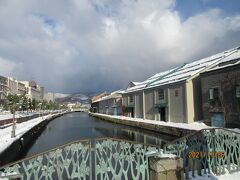 小樽運河の雪景色