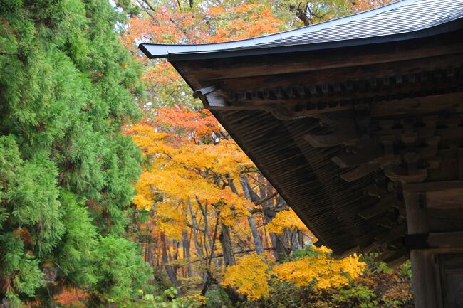 ◇秋燃ゆる観音沼、錦秋の明神滝、那須連峰と釈迦堂川の夕焼け』湯野上