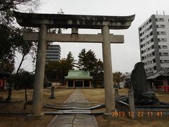 伊予鉄に乗りなおして古町で下車して「庚申庵」に向かう途中で、回り道になりますが「阿沼美神社」に寄ります。