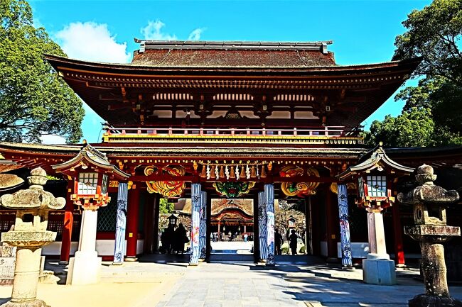 大宰府-3 大宰府天満宮b 楼門（表は二重/裏は一重）寺の名残