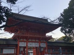 まだ誰もいない下鴨神社、なんとも贅沢な空間独り占めです。