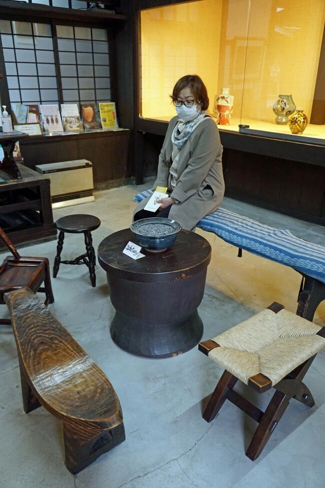 民芸家具調 ラッシュスツール 松本民芸家具 角丸ラッシスツール Rush-seated stool with