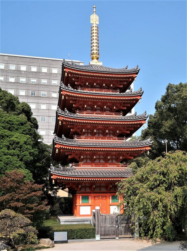 福岡43 博多-7 東長寺 空海が創建・壮麗な五重塔/福岡大仏