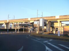 JR宇土駅通過。午前7時10分。