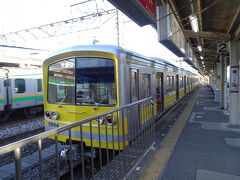 この日どの山に登るかは迷った末に前夜に決めて、小田原駅から初めての大雄山線に乗りました。