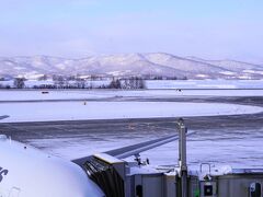 ラベンダー号で美瑛から旭川空港まで15分。
今日の旭川空港は昨日とは別世界。
遠くの山もばっちり。
名前は分らない(-_-;)