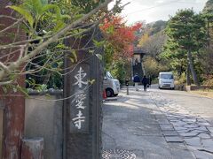 ランチでお腹もいっぱい。休憩もしたところで、すぐ近くの東慶寺に来ました。
ここも紫陽花が有名なお寺で、かつては、女人救済の縁切寺と呼ばれたとか。
