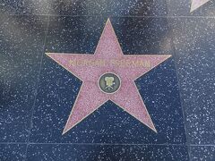 ハリウッドの中心街といえば！の第1弾、ウォーク・オブ・フェイム。

名優・モーガン・フリーマン。