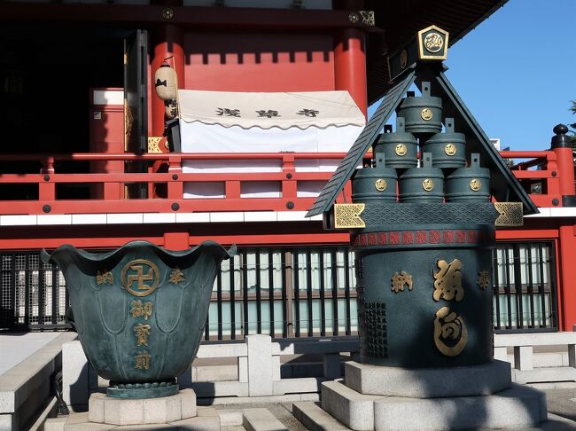 浅草/暮-4 金龍山浅草寺 参拝-聖観世音菩薩-本尊 ☆宝蔵門