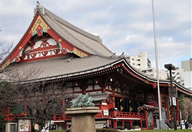 浅草/暮-4 金龍山浅草寺 参拝-聖観世音菩薩-本尊 ☆宝蔵門