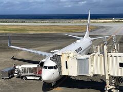 久米島→那覇→羽田　夏季のみ運行される直行便を利用しました。