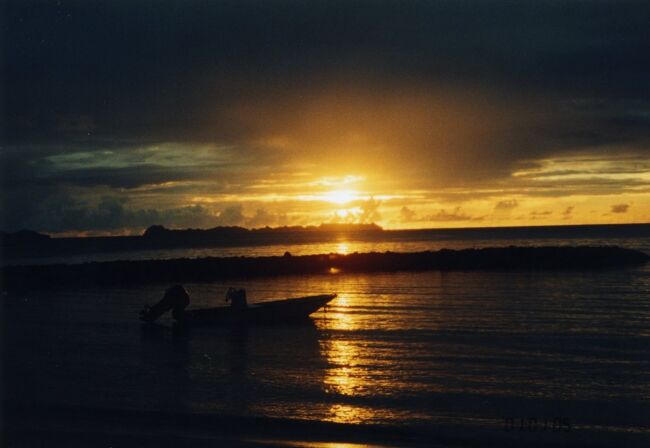 もう少しで沈みます。