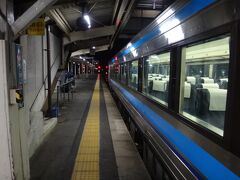 19時17分。徳島から1時間17分。まるで急行列車のような走りで終点、阿波池田に到着。まったりと徳島線完乗(夜だったけど）
国鉄時代はこの区間を「急行よしのがわ」が走ってた。
