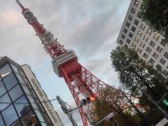 東京タワーって、坂の上。