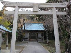 ２時１０分頃には、最初の目的地=由良比女神社に着きました。