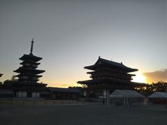 大急ぎで薬師寺へ戻ってきました。
まだ見ていない東院堂へ。