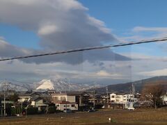 鈴鹿山脈は雪化粧でした。昨日は東海地方も積雪があったようですね。