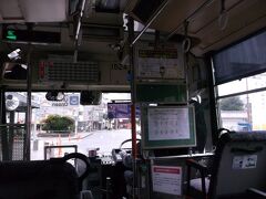 13:40島原駅前発のバスで雲仙に向かいます。