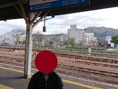  長門市駅に到着しました。下関駅から約2時間かかりました。

 下関10:35→12:31長門市