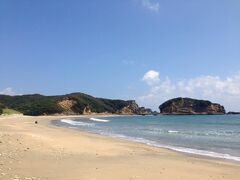 広田遺跡近くの砂浜。