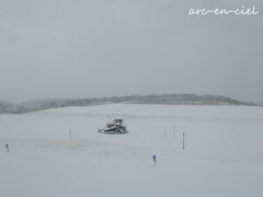 こんなに積雪していても、着陸できる飛行機ってすごい！と、改めて実感。