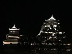 ライトアップされた熊本城。感動です。
