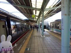 伊豆急下田駅に到着。
伊豆熱川駅から３０分の鉄道旅でした。
