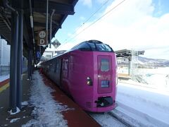 １０：２２　新函館北斗駅に到着、「特急北斗4号」はまなすラウンジでの3時間30分、飽きることのない素晴らしい北海道の雪景色を堪能しました