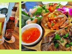ベイクォーター5F
CHUTNEY（チャトニー）
はば広いアジア食を楽しめるエスニック・レストラン。
右の写真はアジアン料理が5種類盛り合わせてあるアジアン・サンプラー。
