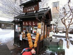 雪の飛騨高山
先ずは二四三屋 鍛冶橋店にてみたらし団子を頂きました。