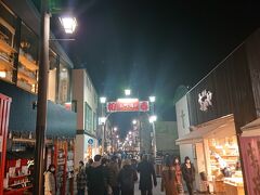 鎌倉小町通りを散策。コロナ禍の正月での夜の鎌倉小町通りです。
人の混み具合は少ないですが、街並みは賑やかです。
