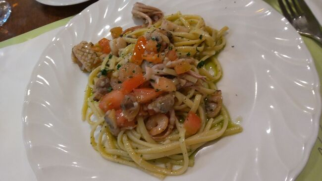 魚介のオリーブオイルパスタ