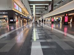 2/4(金)の羽田空港第1ターミナルの様子です。まん防の最中、午前の早めの時間帯ということもあって人気は少ないです。