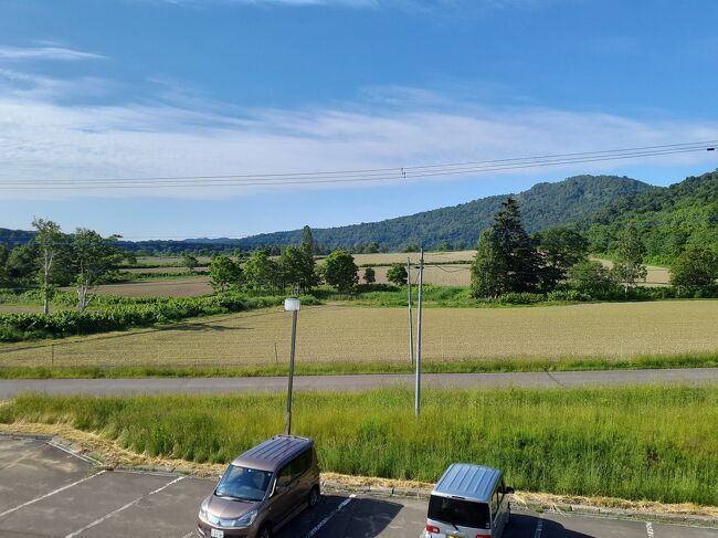 天塩川温泉で迎えた朝。もちろん朝風呂に入りました。