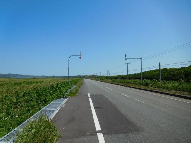 戻ります。帰りは利尻富士を後ろに見ることになります。