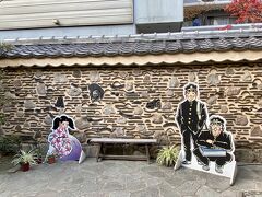 町家の裏庭、漫画「博多っ子純情」のパネル
読んだ事無いけど、作者の長谷川法世氏がふるさと館の館長だそう。