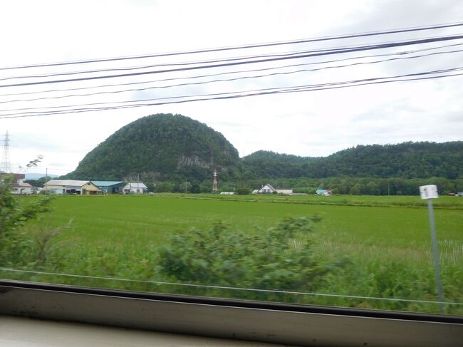 遠くにまあるい山。2021年に旭川～上川間の3駅(北日ノ出、将軍山、東雲)が廃止されました。将軍山駅の由来となった山はどれかしらと探してみます。<br /><br />ちなみに駅跡は全く見つけられませんでした。