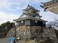 浜松城の天守閣が見えてきました。

家康公は約15年、この城を居城として、武田氏や今川氏と戦いました。
