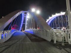 ライトアップされた願景橋