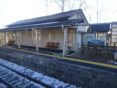 無人駅の駅舎。